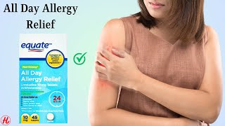 Equate Allergy Relief Loratadine 10 mg Tablets  Antihistamine All Day Allergy Relief [upl. by Vincents]