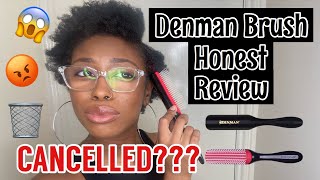 DENMAN BRUSH HONEST REVIEW  DOES IT WORK ON 4C NATURAL HAIR [upl. by Eelegna941]