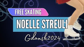 Noelle STREULI POL  Junior Women Free Skating  Gdansk 2024 [upl. by Nymzaj]