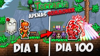 Passei 100 Dias de Summoner no Terraria [upl. by Lavern605]