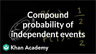 Compound probability of independent events  Probability and Statistics  Khan Academy [upl. by Bork]