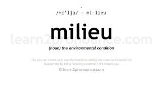 Pronunciation of Milieu  Definition of Milieu [upl. by Biddy]