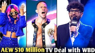 AEW 510 Million TV Deal Confirmed🤯 WWE Counter AEW Celebrity Debut  Ricky Starks Contract Expire [upl. by Yursa]