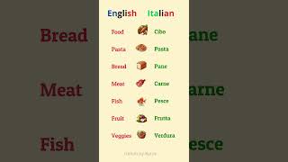 Master Italian Food Vocabulary in 5 Minutes a Day shorts [upl. by Isidoro]