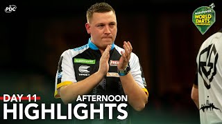 STUNNING SESSION Day 11 Afternoon Highlights  202324 Paddy Power World Darts Championship [upl. by Aser781]