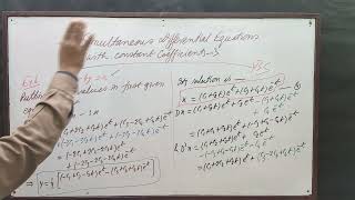 Simultaneous Differential Equations with Constant Coefficients 3 by Yogendra Bahadur Singh Chauhan [upl. by Dumas601]