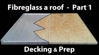 Part 1 How to Install a Fibreglass Roof  GRP timber decking [upl. by Llenrev958]