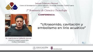 Ultrasonido cavitación y embolismo en lirio acuático [upl. by Knitter]