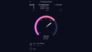 COX 2 Gigabit Internet Speed Test 2023 [upl. by Cornie]