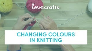 How To Knit  Changing Colours [upl. by Knarf]