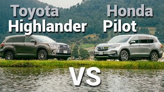 Toyota Highlander VS Honda Pilot  Frente a Frente [upl. by Ivey]