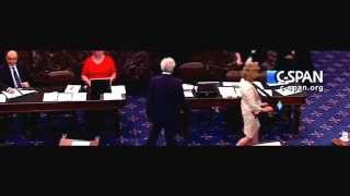 Senate Reporter on CSPAN Writes on Steno Machine As She Walks [upl. by Rock187]