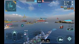 World of Warships Blitz  Tier 8 UK Battlecruiser Hawke 16 [upl. by Flory]