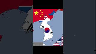 The Korean War with Flags [upl. by Acenahs]