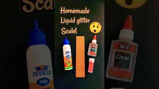 DIY Homemade Liquid Glitter Scale 🤓 shorts [upl. by Eneloc]