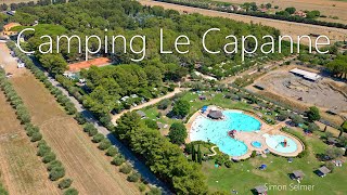 Camping Le Capanne  Italy  with DJI Mini 3 Pro 4K Drone Video [upl. by Prunella]