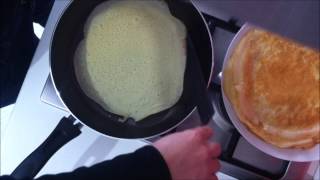 come fare le Crepes dolci  ricetta facile con frullatore ad immersione [upl. by Ynnahc]