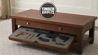 Concealment furniture coffee table amp night stand by Timber Vaults Perfect [upl. by Phillie]