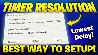 How to use Timer Resolution the RIGHT WAY to LOWER input delay 2024 [upl. by Meara]