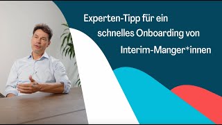 So hast Du ein schnelles Onboarding von InterimManagerinnen  Malt Strategy [upl. by Viviane]