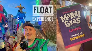 Universal Orlando Vlog DAY 5  FLOAT RIDE amp DINE Experience Mardi Gras 2024 [upl. by Eslehc]