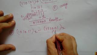 binary subtraction using 1 s complement [upl. by Skye]