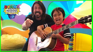 Ryan and Dave Grohl guess nursery Rhyme Challenge on Ryans Mystery Playdate Full Episode [upl. by December602]