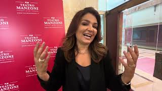 TEATRO MANZONI DI MILANO INTERVISTA CON TOSCA DAQUINO [upl. by Ahsoet204]