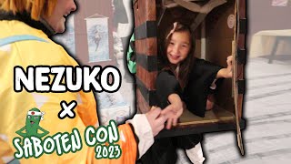 Nezuko Runs Around Saboten Con 2023 ft Bonnie Ayame [upl. by Nolrak]