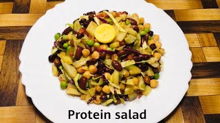 Healthy Protein Salad  Healthy Salad  High Protein Salad Recipe [upl. by Mccandless]