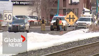 2 dead after truck appears to intentionally strike pedestrians in Amqui Quebec police say [upl. by Ahsirtak551]