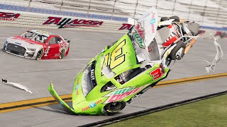 NASCAR Rollover Crashes 4  BeamNG Drive [upl. by Ahseela]