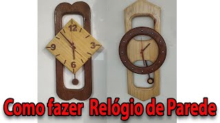 como fazer Relogio de parede com pendulo [upl. by Harlow327]