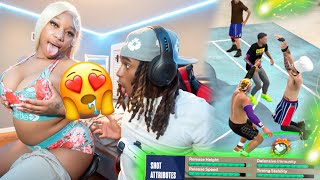 EVERY GREEN GETS MY BESTFRIEND NK3D 💦🥰 1SHOT  1👙 ON NBA 2K24 ft ErickaB UGLY JUMPSHOT CHALLENGE [upl. by Glogau]