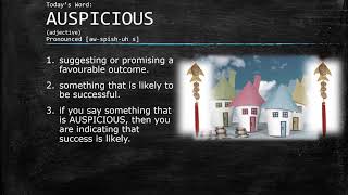 Word of the Day AUSPICIOUS [upl. by Patterman]