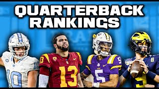 2024 NFL Draft Quarterback Rankings  This Is A VERY Controversial Quarterback Class [upl. by Petite]