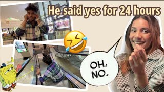 He Said “Yes” for 24 Hours 😱🤣 Challenge   He Didnt Expect This  Doll Daundkar [upl. by Hesther247]