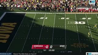 Phalen Sanford kickoff coverage tackle vs Iowa [upl. by Cerracchio538]