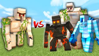 Redstone Golem Vs Ender Golem  1165 Minecraft Mob Battle [upl. by Hendrick]