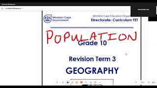 Geography Grade 10 Population Movement Term 3MATRICNATEDSPECIALIST [upl. by Kingston]