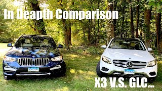 2019 Bmw X3 VS Mercedes GLC 300 Head to Head [upl. by Euqinoj]