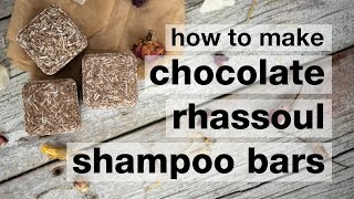 How to Make DIY Chocolate Rhassoul Pressed Shampoo Bars [upl. by Hako]