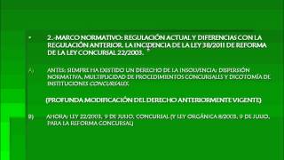 umh1427 201314 Lec002 Tema 1 Derecho Concursal [upl. by Ailemak]