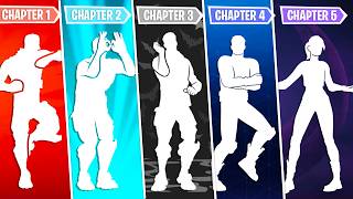 Top 10 Best Fortnite Dances From Every Chapter  Chapter 15 [upl. by Yelsa]