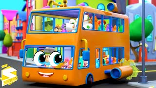 Ruedas En El Bus canción  Más Vdeo Educativo y Poema Para Bebés [upl. by Kenwood]