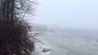 Couchiching Bay Lake Simcoe Ice December 28th 2023 [upl. by Sherlocke]