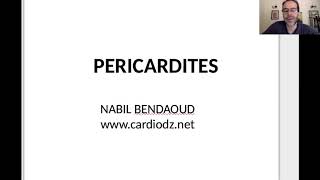 Péricardites  cours de cardiologie 4ème année medecine [upl. by Pieter]