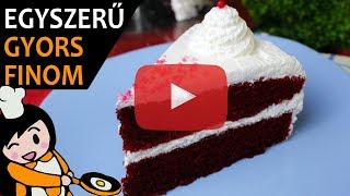 Vörös bársony torta  Recept Videók [upl. by Llerral]