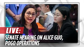 Senate resumes probe into Alice Guo POGO operations  ABSCBN News [upl. by Yenterb]