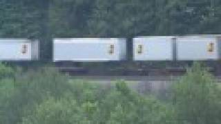 NS Trailer Train  Horseshoe Curve  Altoona Pennsylvania [upl. by Nnayhs]